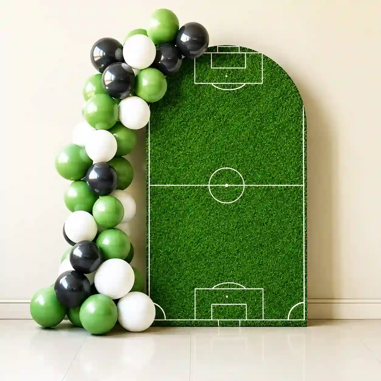 Football Field Birthday Balloon Decoration